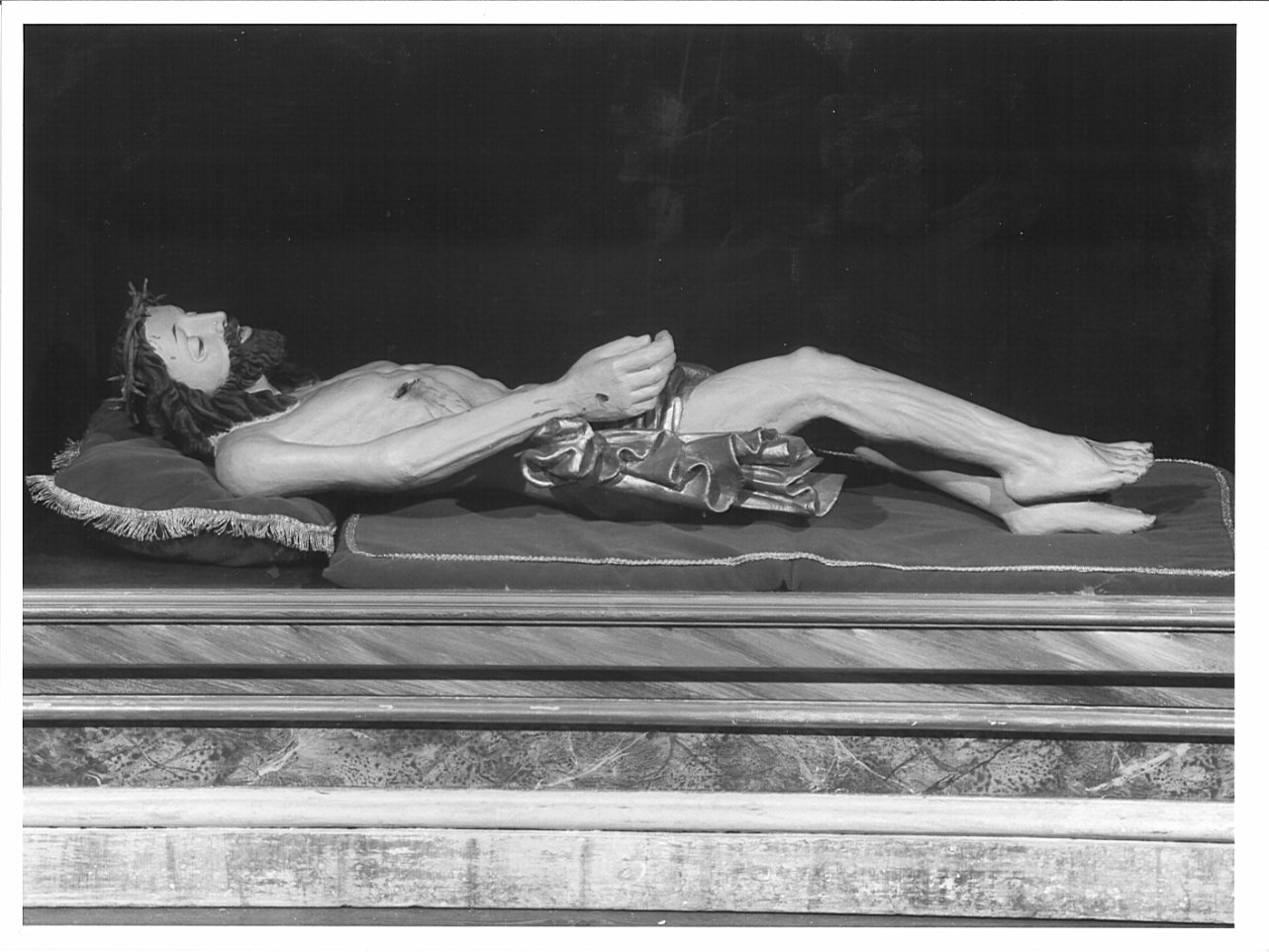 Cristo morto (statua, opera isolata) - ambito valtellinese (sec. XIX)