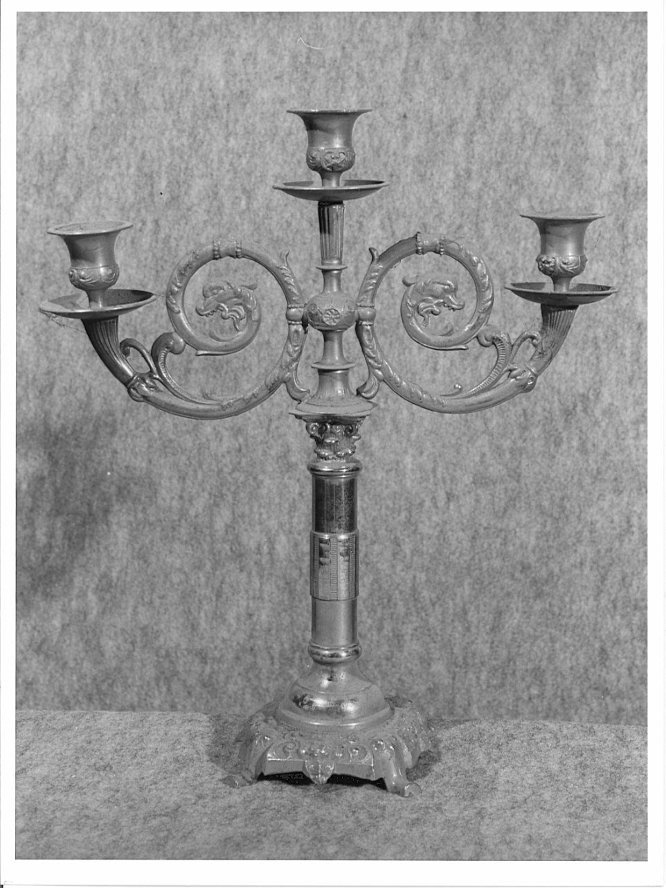 candelabro, serie - produzione lombarda (prima metà sec. XIX)