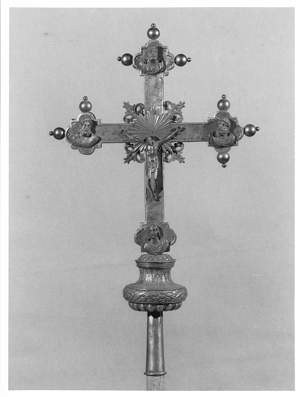 croce processionale, opera isolata - bottega lombarda (sec. XIX)