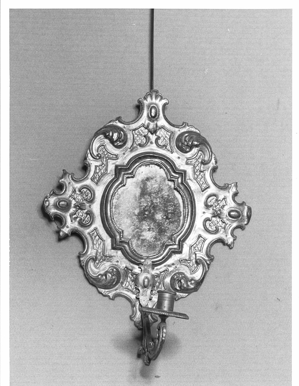 candeliere da parete, serie - bottega lombarda (seconda metà sec. XIX)