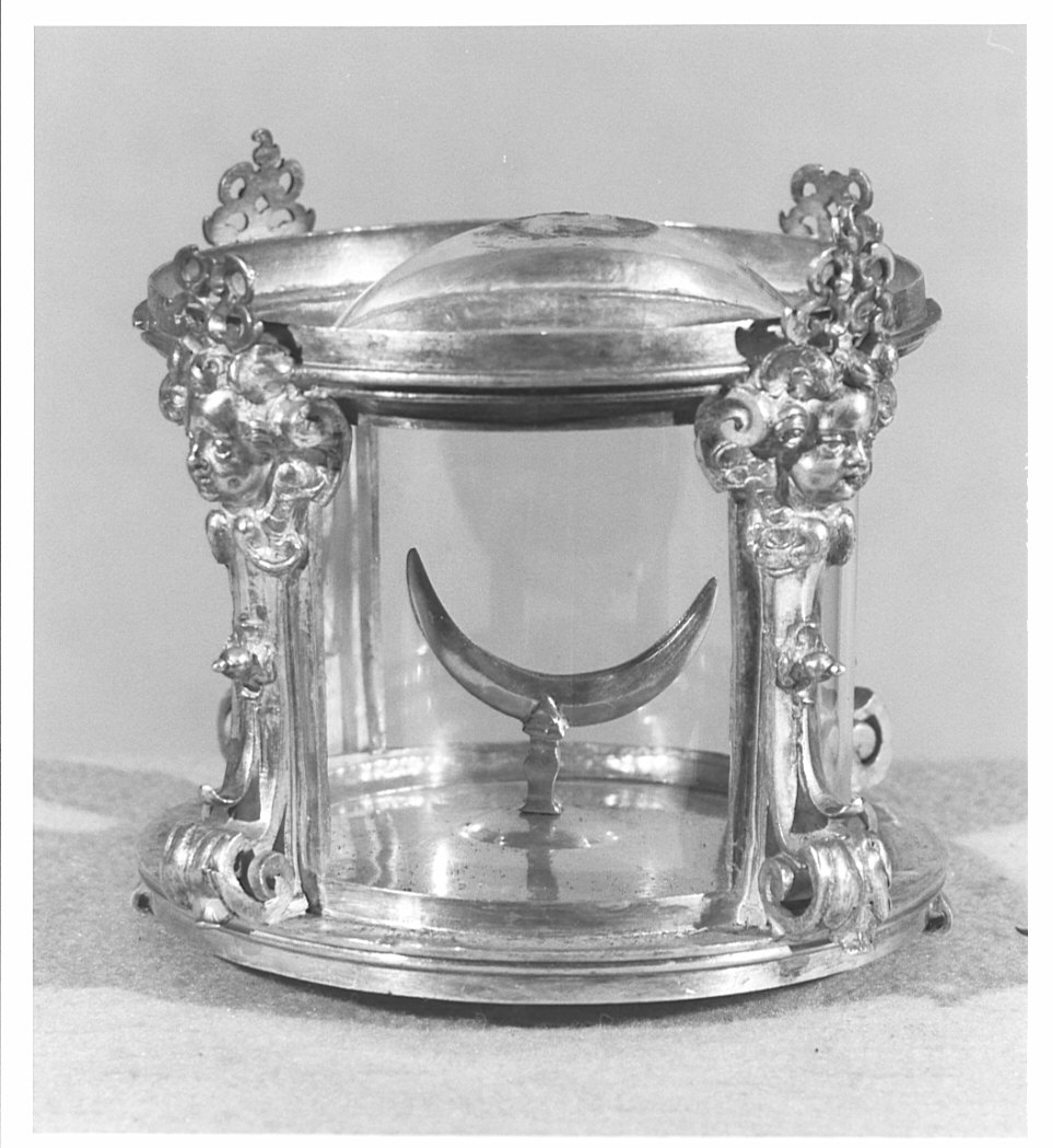 teca-lunetta, opera isolata - bottega lombarda (prima metà sec. XVIII)