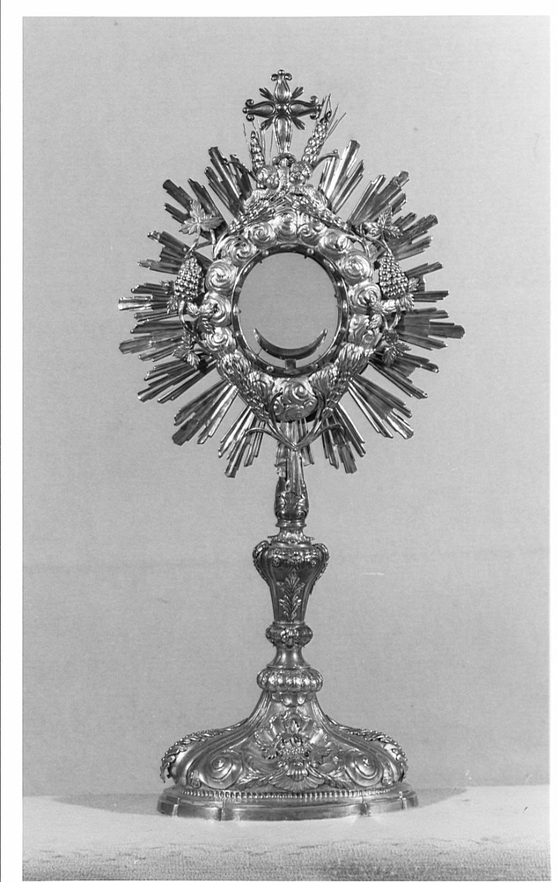 ostensorio - a raggiera, opera isolata - bottega lombarda (prima metà sec. XIX)