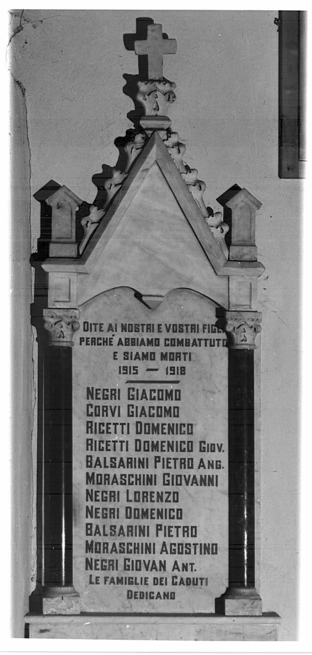 lapide, opera isolata - bottega lombarda (sec. XX)