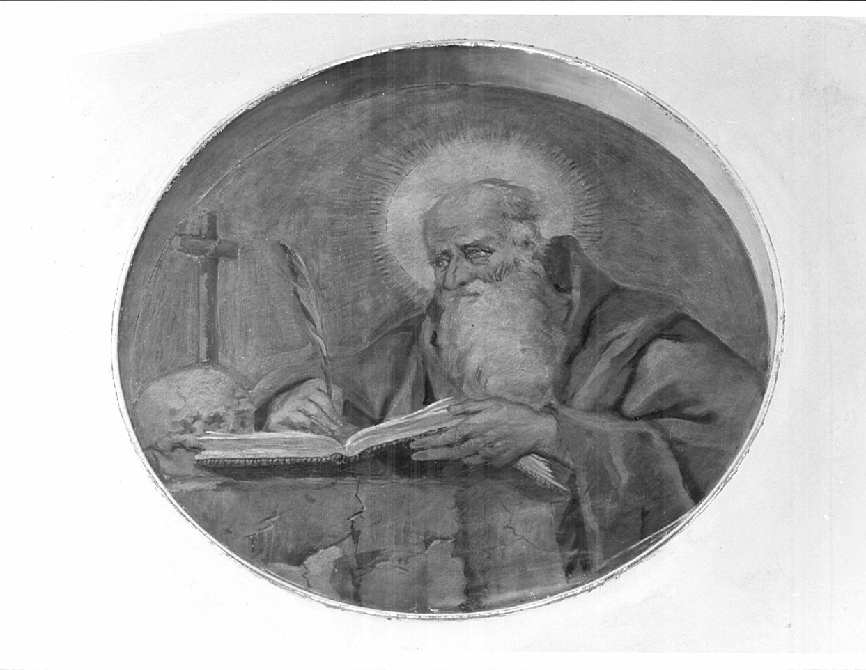 San Girolamo (dipinto, elemento d'insieme) di Roveda E (sec. XX)