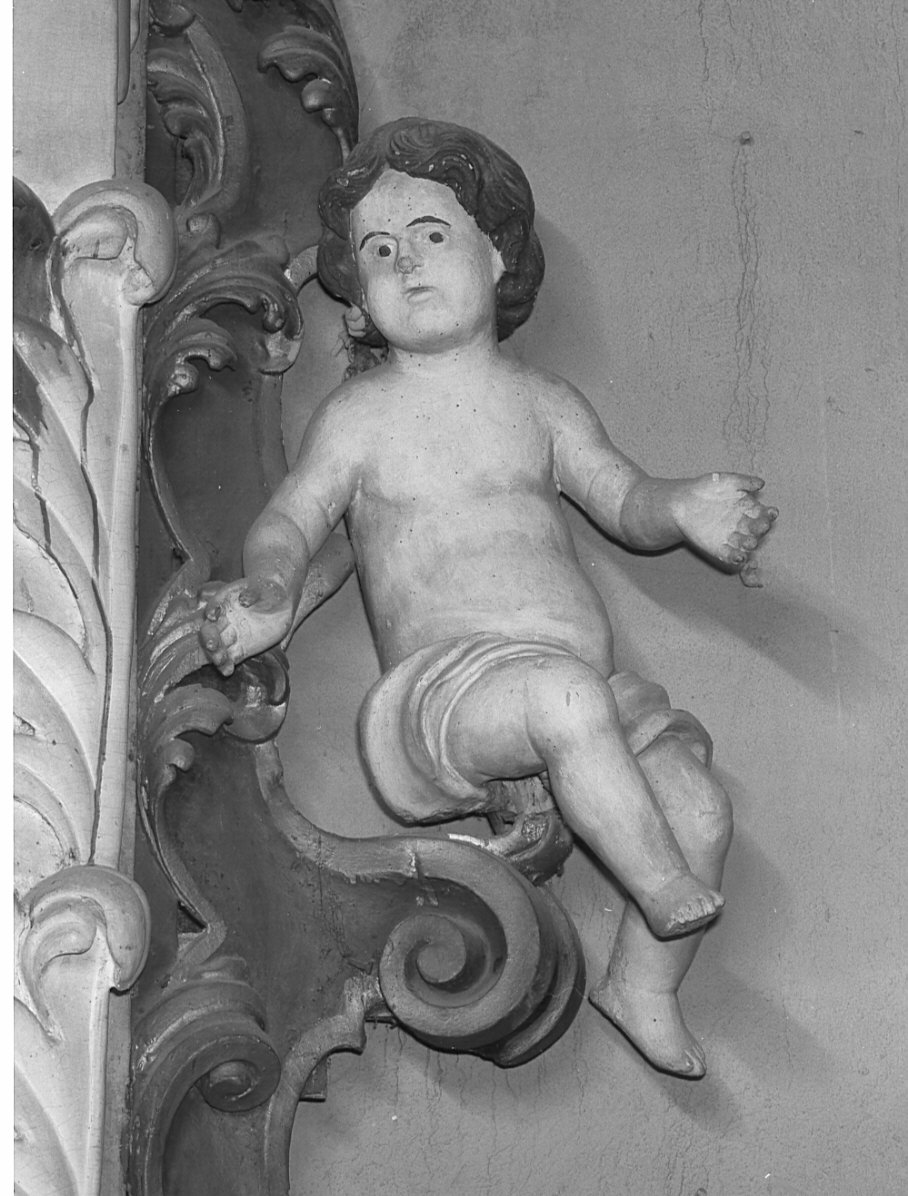 angioletto (statua, elemento d'insieme) - ambito lombardo (fine/inizio secc. XVII/ XVIII)