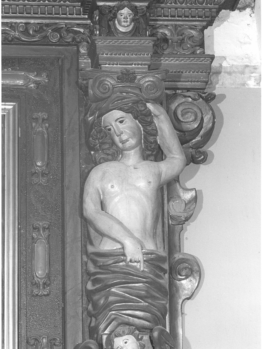 telamone (telamone, elemento d'insieme) - ambito lombardo (sec. XVII)