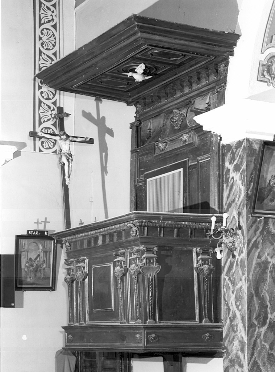 pulpito, opera isolata - ambito lombardo (sec. XVII)