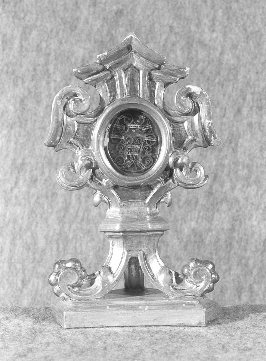 reliquiario - a ostensorio, opera isolata - ambito lombardo (sec. XVIII)