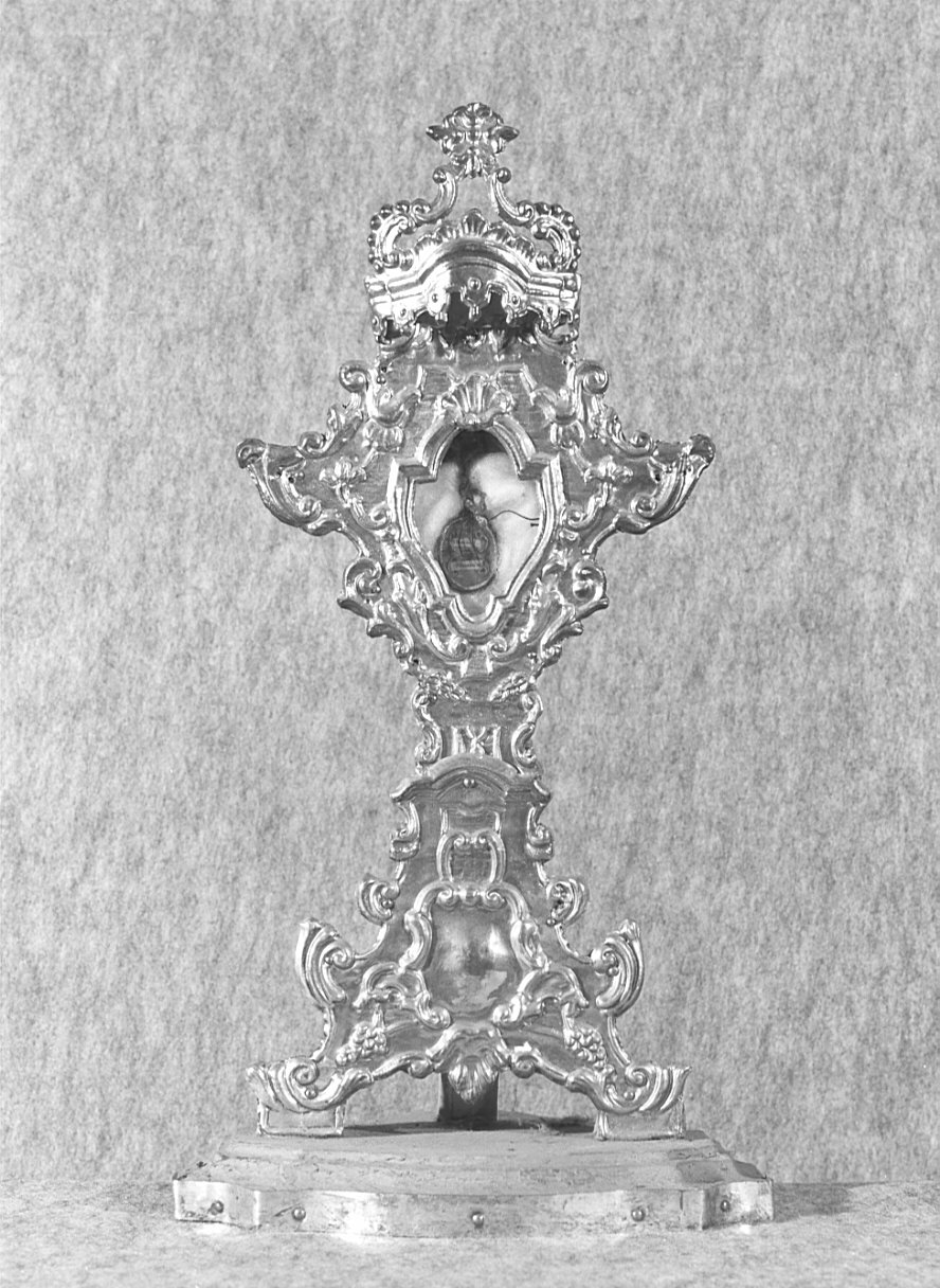 reliquiario - a ostensorio, opera isolata - ambito lombardo (sec. XVIII)