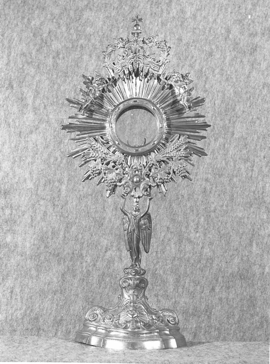 ostensorio - a raggiera, opera isolata - ambito lombardo (sec. XIX)