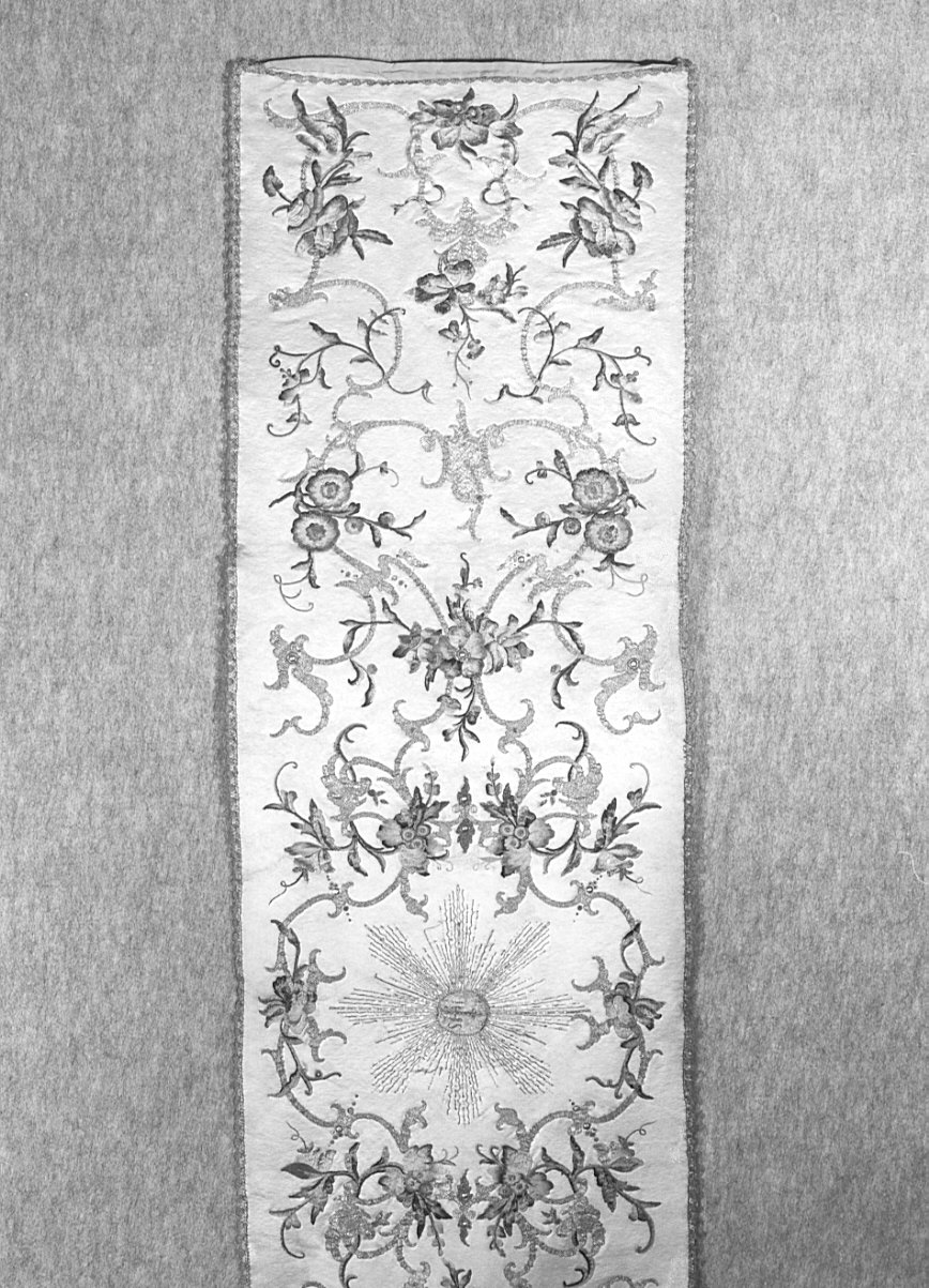 velo omerale, opera isolata - manifattura italiana (sec. XVIII)