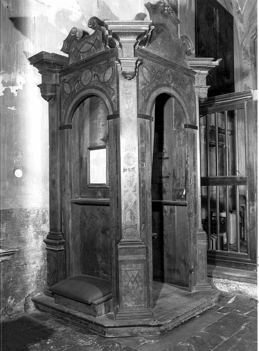 confessionale, coppia - bottega lombarda (sec. XVII)