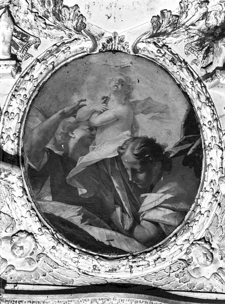 angeli (dipinto, opera isolata) di Cigari Cesare (cerchia) (metà sec. XVIII)