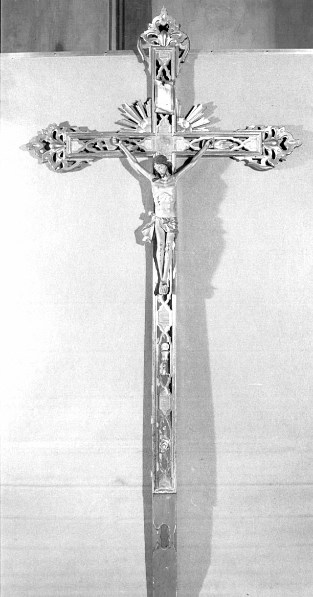 croce penitenziale, opera isolata - bottega lombarda (sec. XIX)