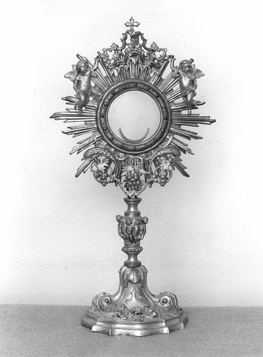 ostensorio - a raggiera, opera isolata - bottega lombarda (sec. XIX)