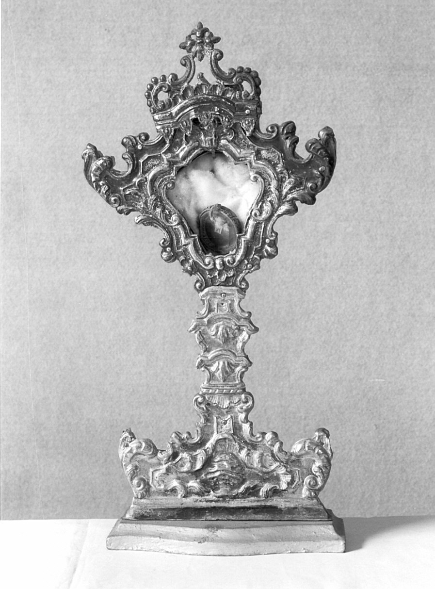 reliquiario - a ostensorio, opera isolata - bottega lombarda (sec. XVIII)