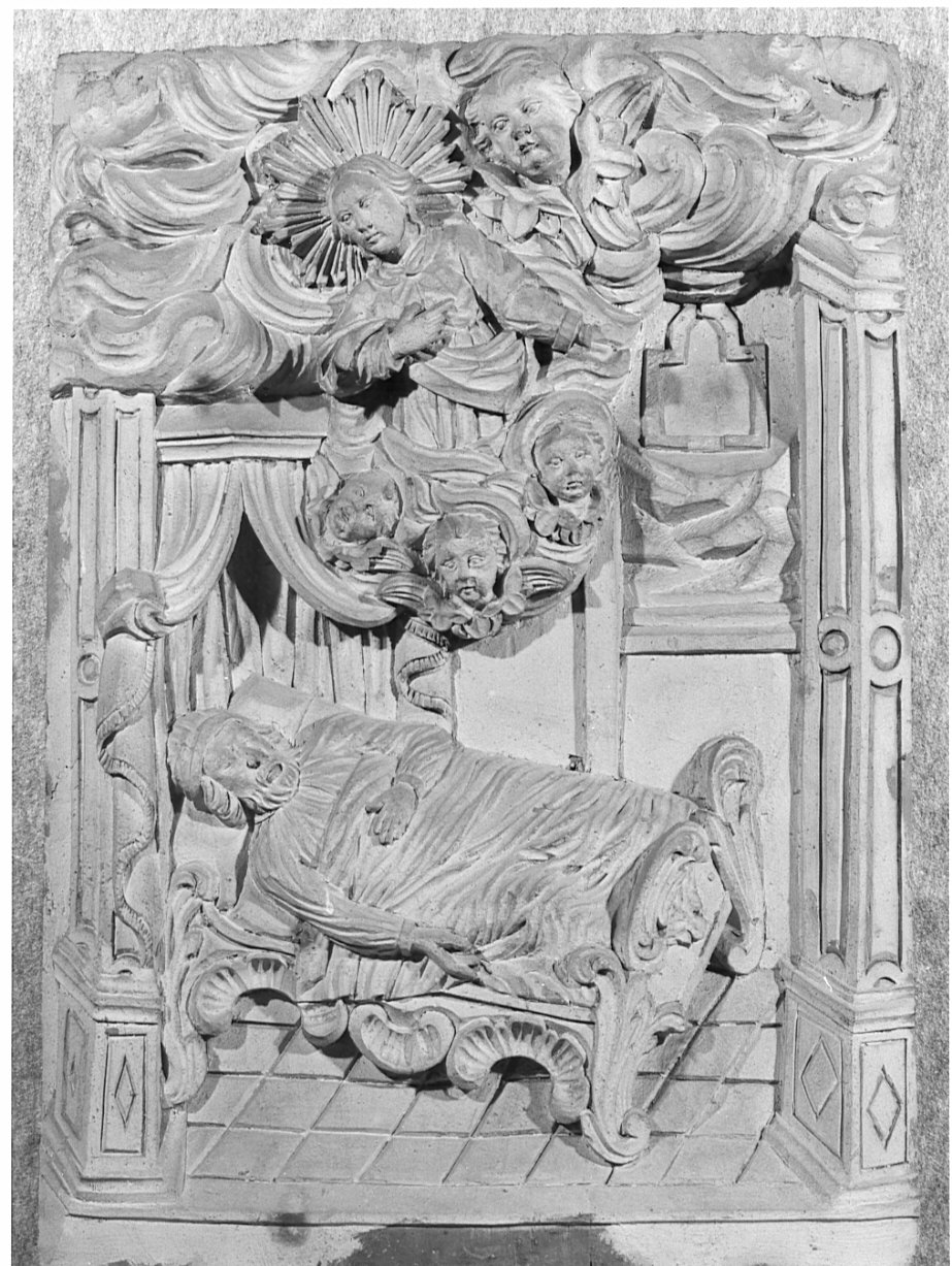 morte di San Giuseppe (rilievo) - ambito lombardo (prima metà sec. XVIII)