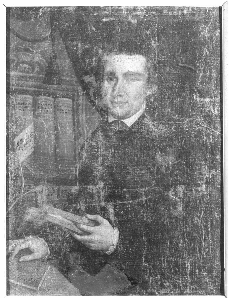 ritratto a mezza figura di prelato (dipinto, opera isolata) - ambito lombardo (terzo quarto sec. XVII)