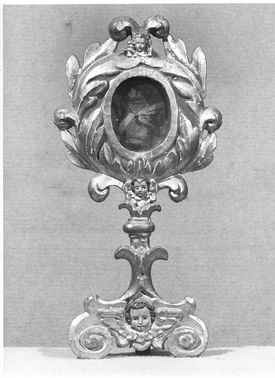 reliquiario - a ostensorio, serie - ambito lombardo (seconda metà sec. XVIII)