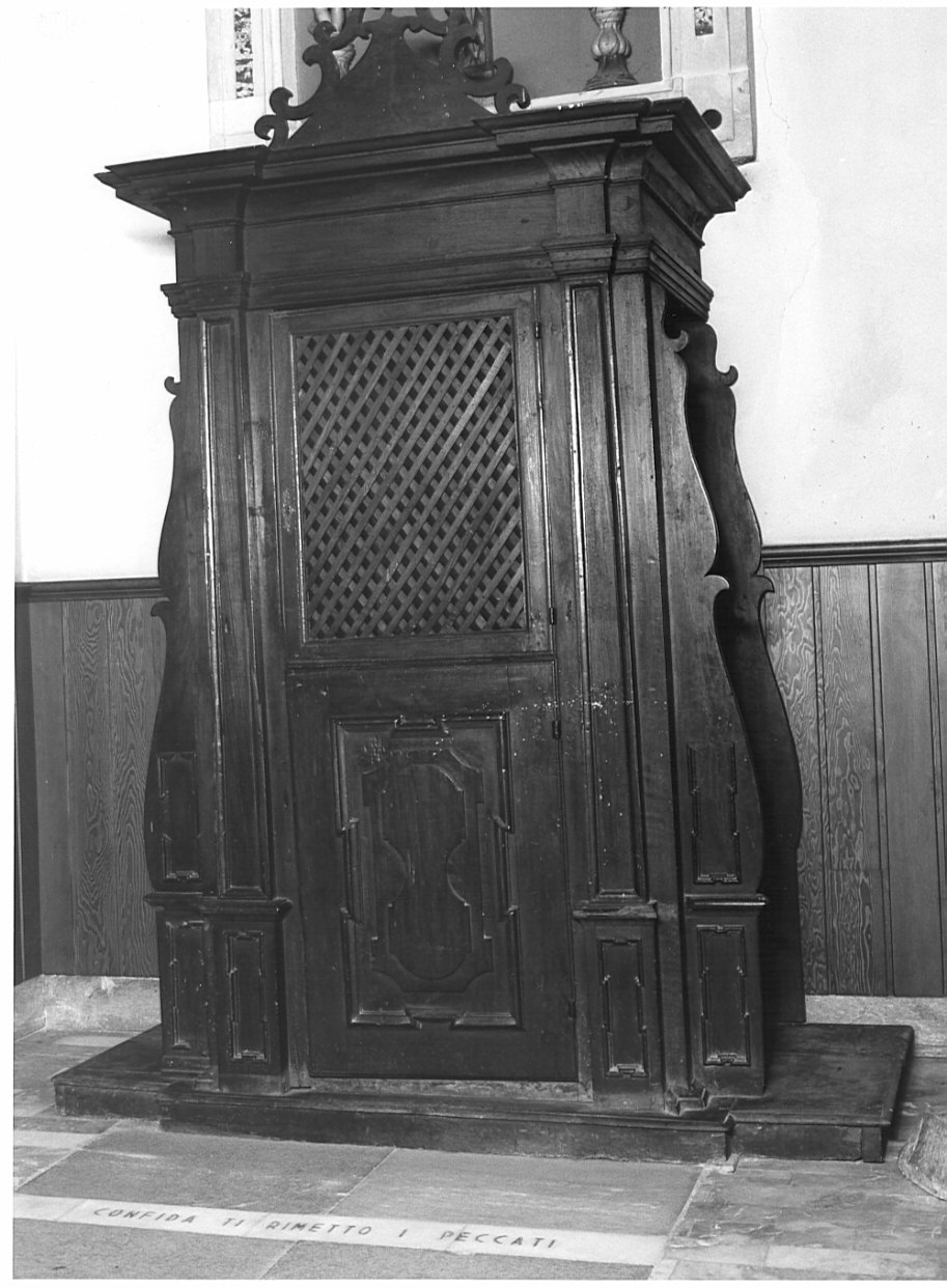 confessionale, coppia - produzione lombarda (fine/inizio secc. XVII/ XVIII)