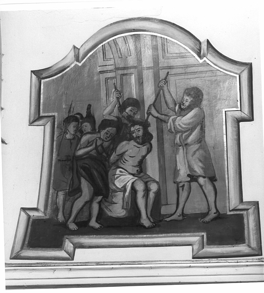 Cristo deriso (dipinto, elemento d'insieme) di Moscioni V (sec. XX)