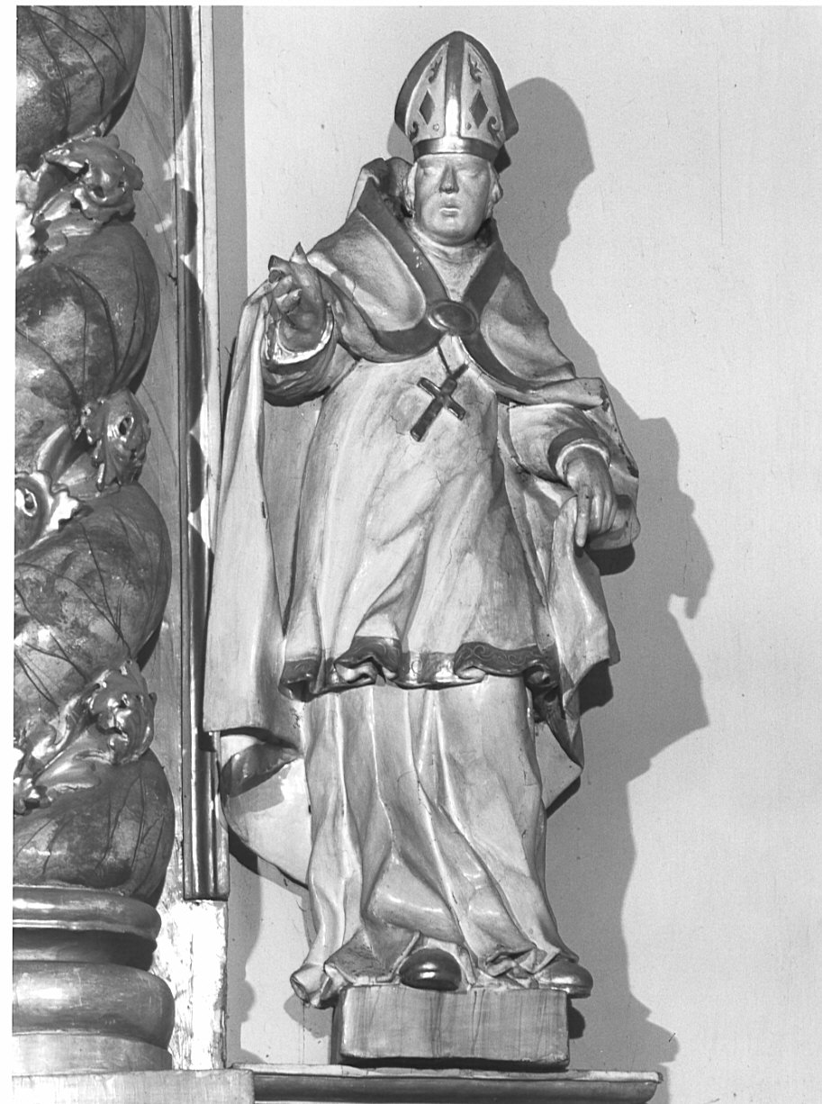 Sant'Ambrogio (statua, elemento d'insieme) di Ramus Pietro (bottega) (seconda metà sec. XVIII)