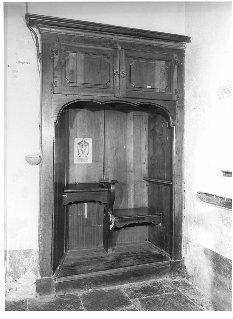 confessionale, opera isolata - ambito valtellinese (sec. XIX)