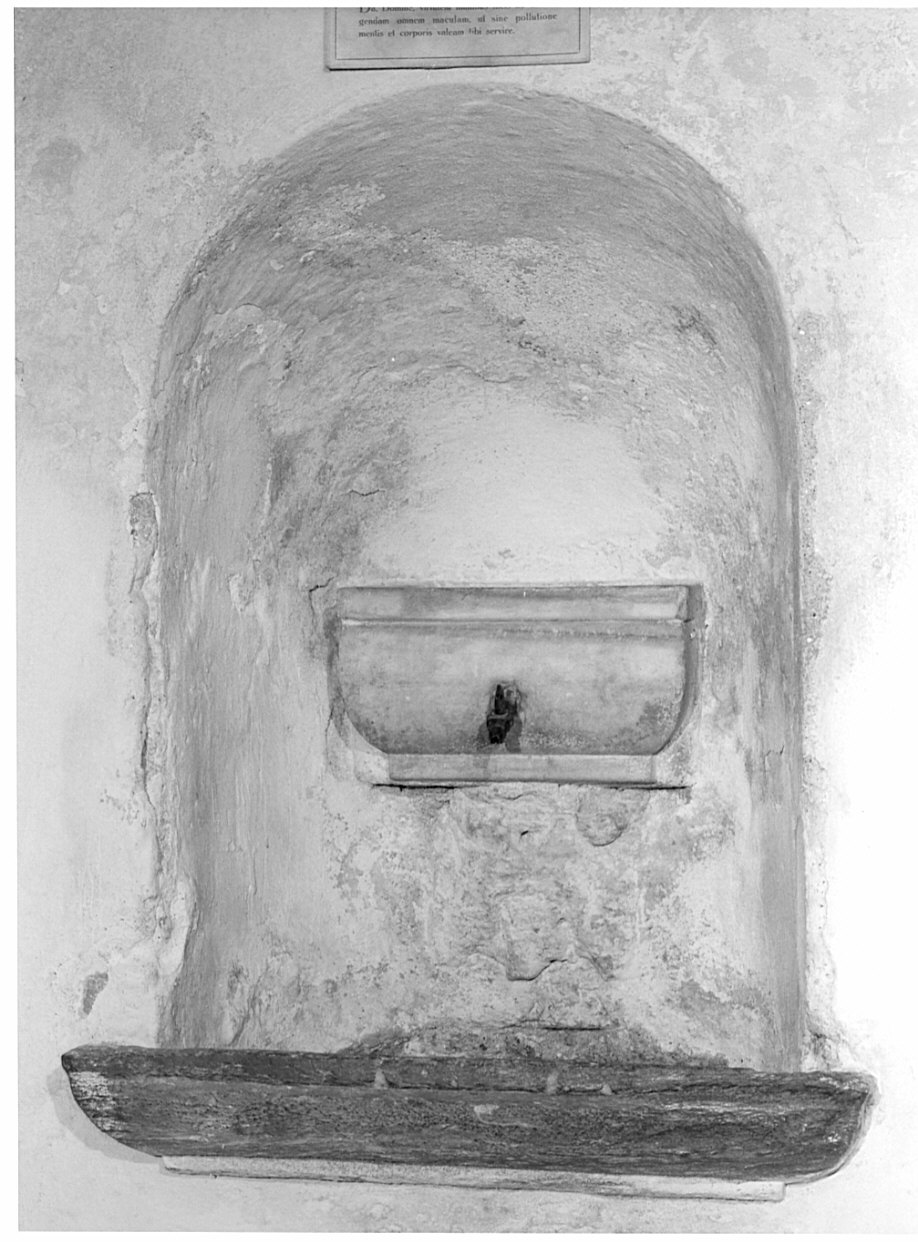 lavabo da sacrestia - ambito valtellinese (sec. XVII)