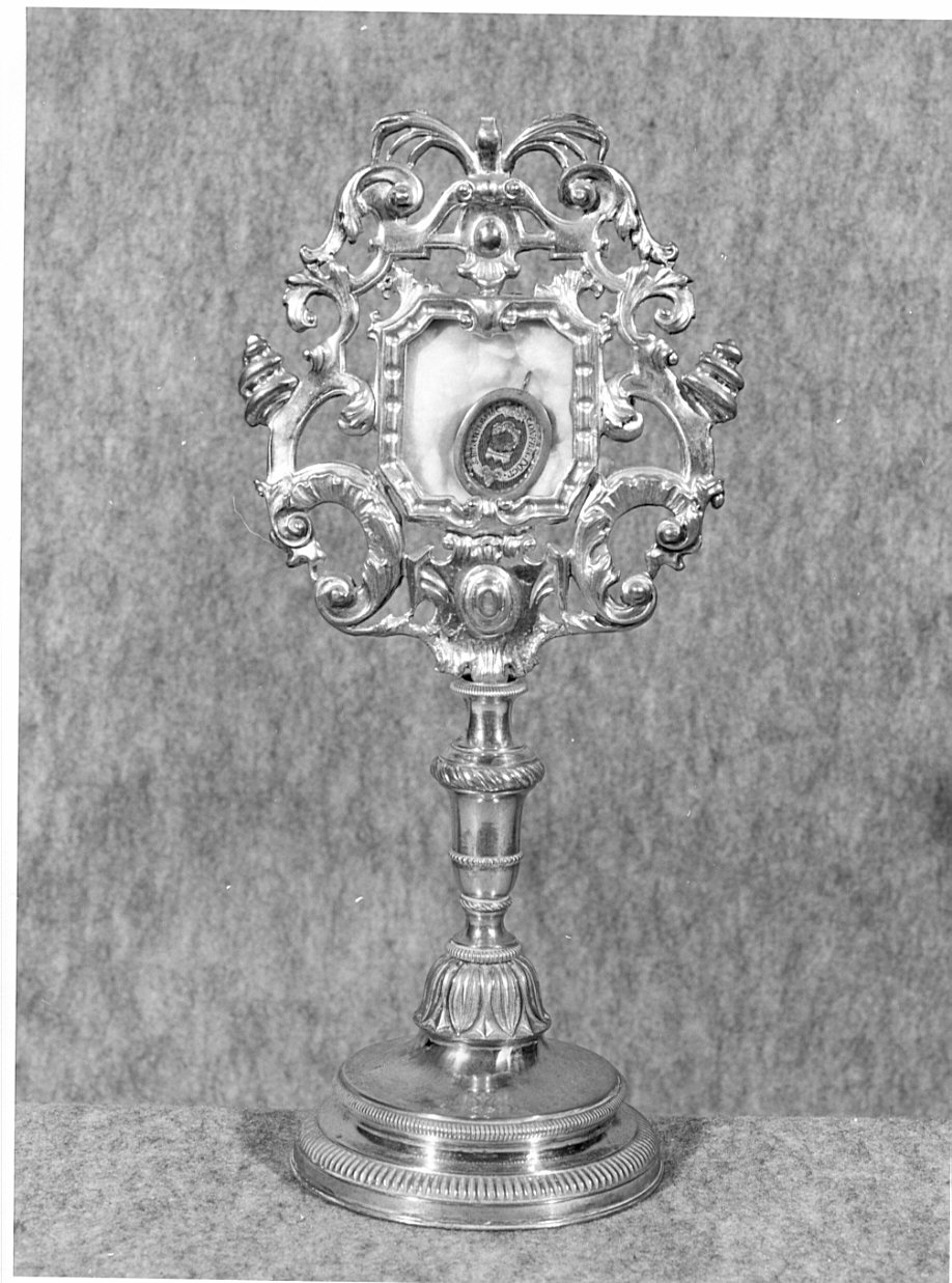 reliquiario - a ostensorio, opera isolata - ambito lombardo (seconda metà sec. XIX)