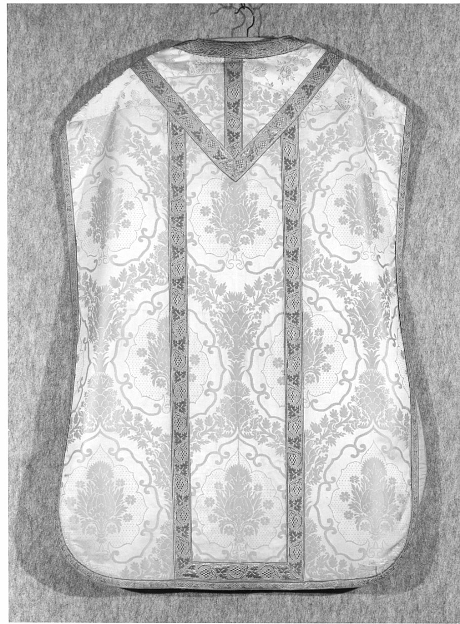 paramento liturgico - in terzo, insieme - manifattura italiana (prima metà sec. XX)