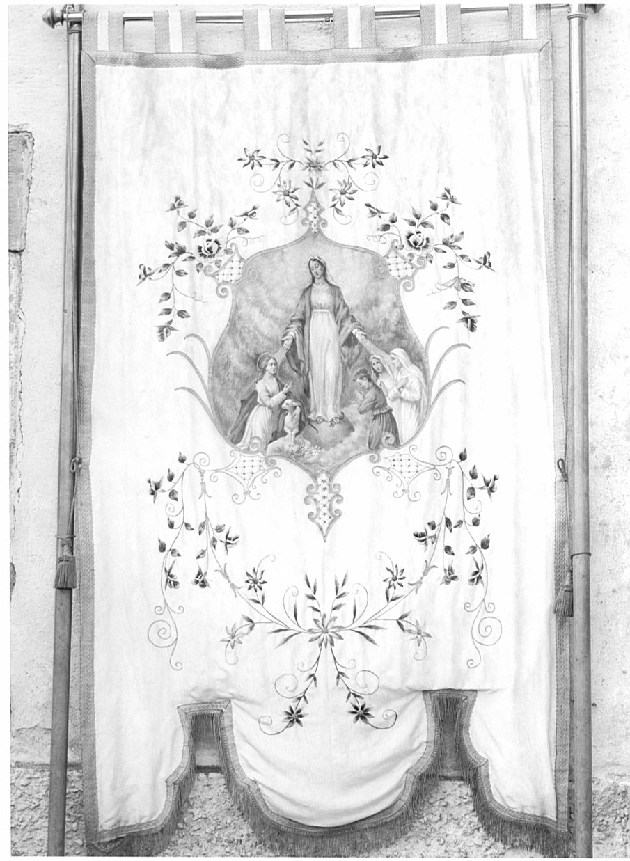 stendardo processionale - manifattura lombarda (fine/inizio secc. XIX/ XX)