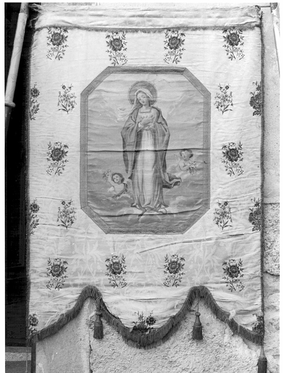 stendardo processionale - manifattura lombarda (fine/inizio secc. XIX/ XX)