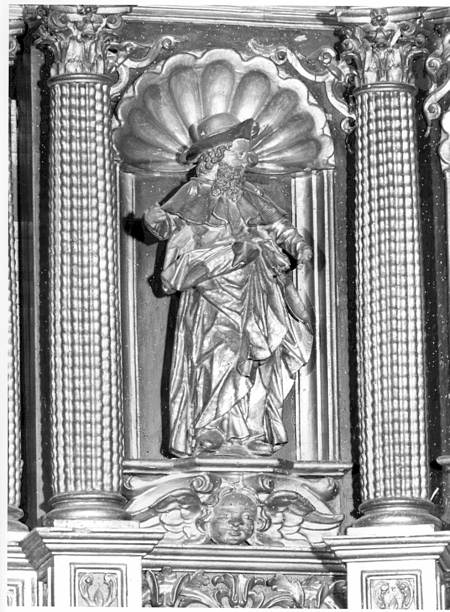 San Giacomo il Maggiore (statua, elemento d'insieme) - ambito valtellinese (prima metà sec. XVII)