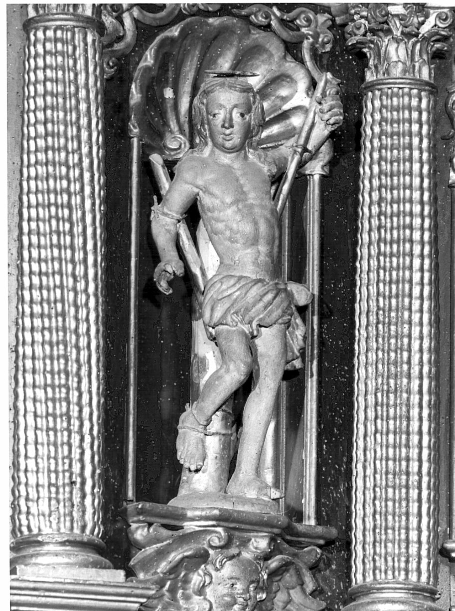 San Sebastiano (statua, elemento d'insieme) - ambito valtellinese (prima metà sec. XVII)