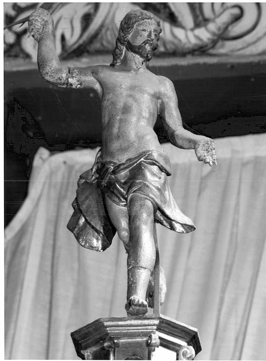 Cristo Salvatore (statua, elemento d'insieme) - ambito valtellinese (prima metà sec. XVII)