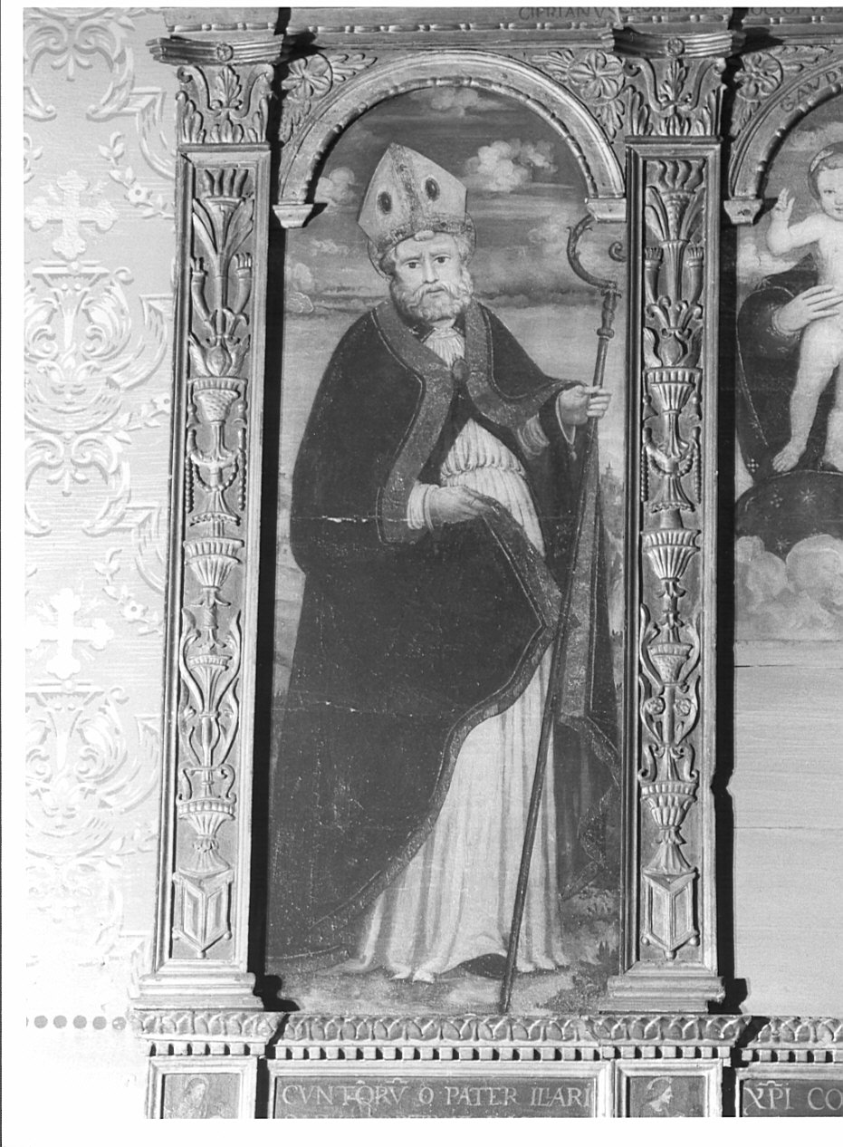 Sant'Ilario vescovo (trittico, elemento d'insieme) di Valorsa Cipriano (sec. XVI)