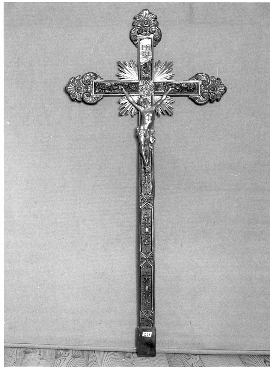 croce processionale, opera isolata - ambito lombardo (fine/inizio secc. XIX/ XX)
