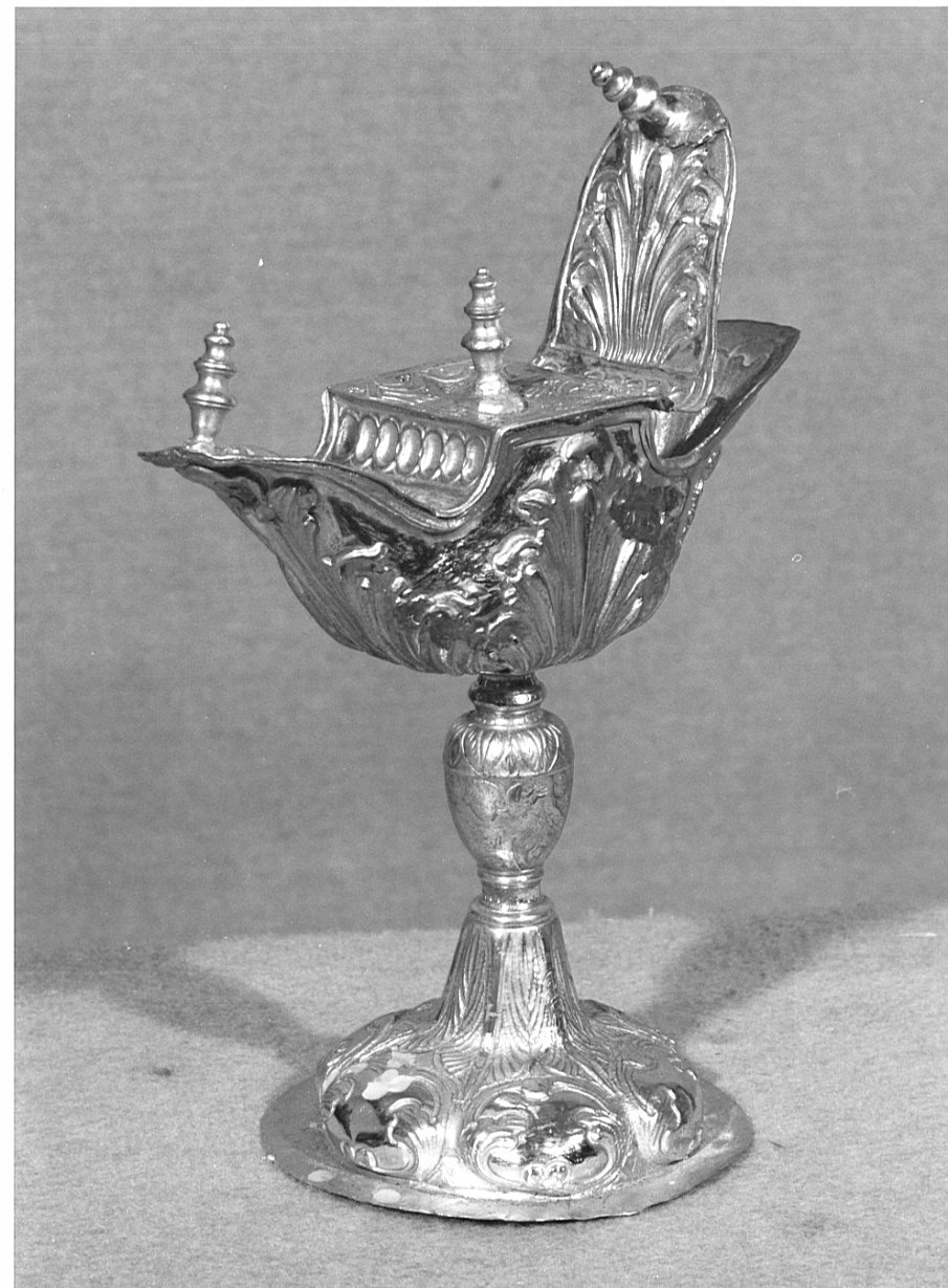 navicella portaincenso, opera isolata - ambito lombardo (prima metà sec. XIX)