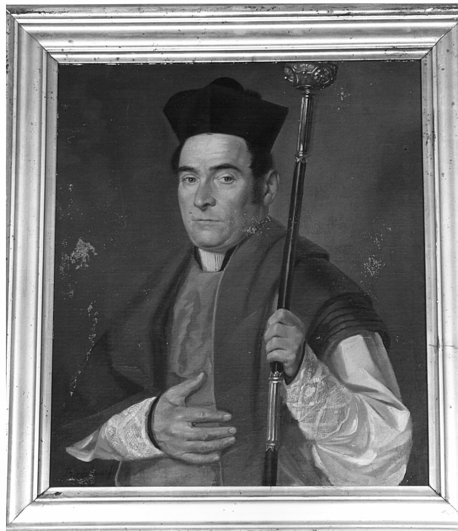 ritratto di ecclesiastico (dipinto, opera isolata) - ambito lombardo (primo quarto sec. XX)