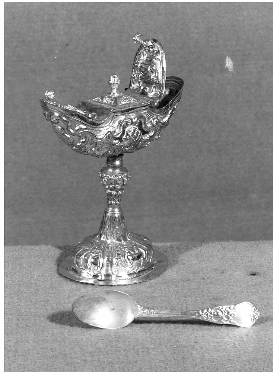 navicella portaincenso, opera isolata - ambito lombardo (sec. XVIII)