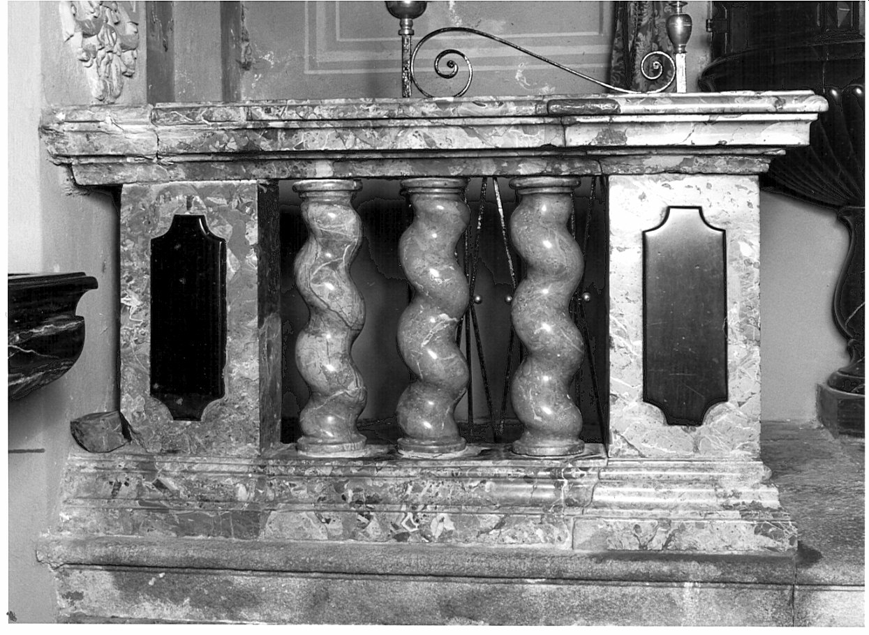balaustrata, opera isolata - ambito valtellinese (ultimo quarto sec. XIX)