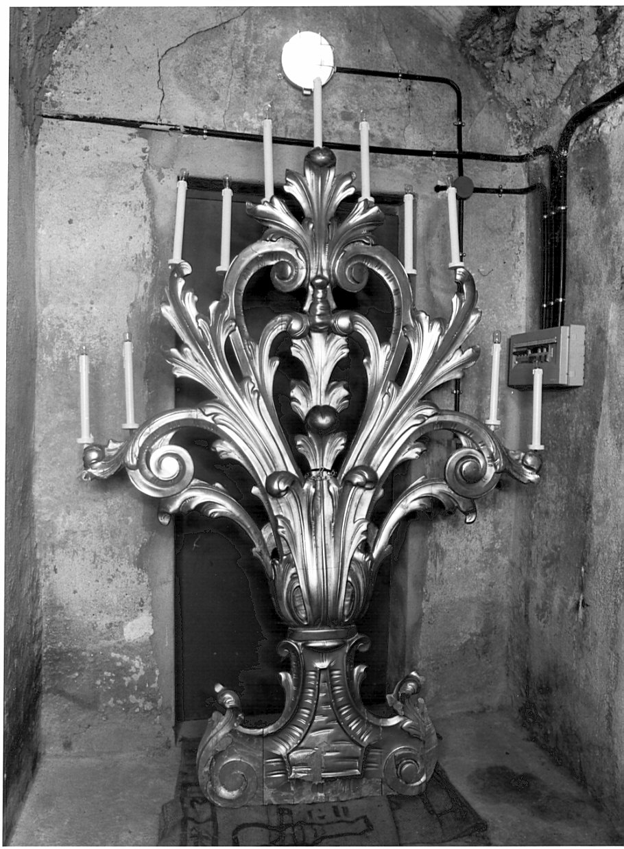 candelabro, opera isolata - ambito valtellinese (sec. XX)