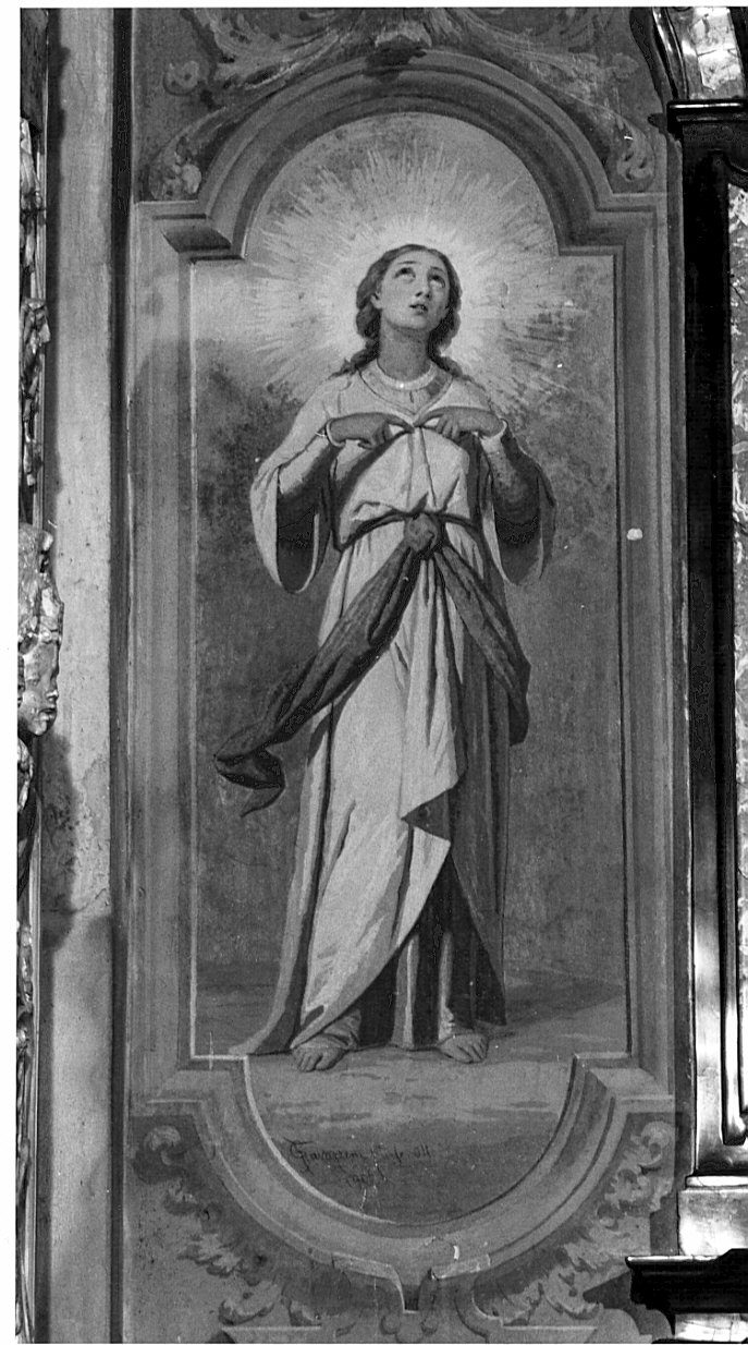 figura allegorica femminile (dipinto, opera isolata) di Gavazzeni Giovanni (sec. XX)