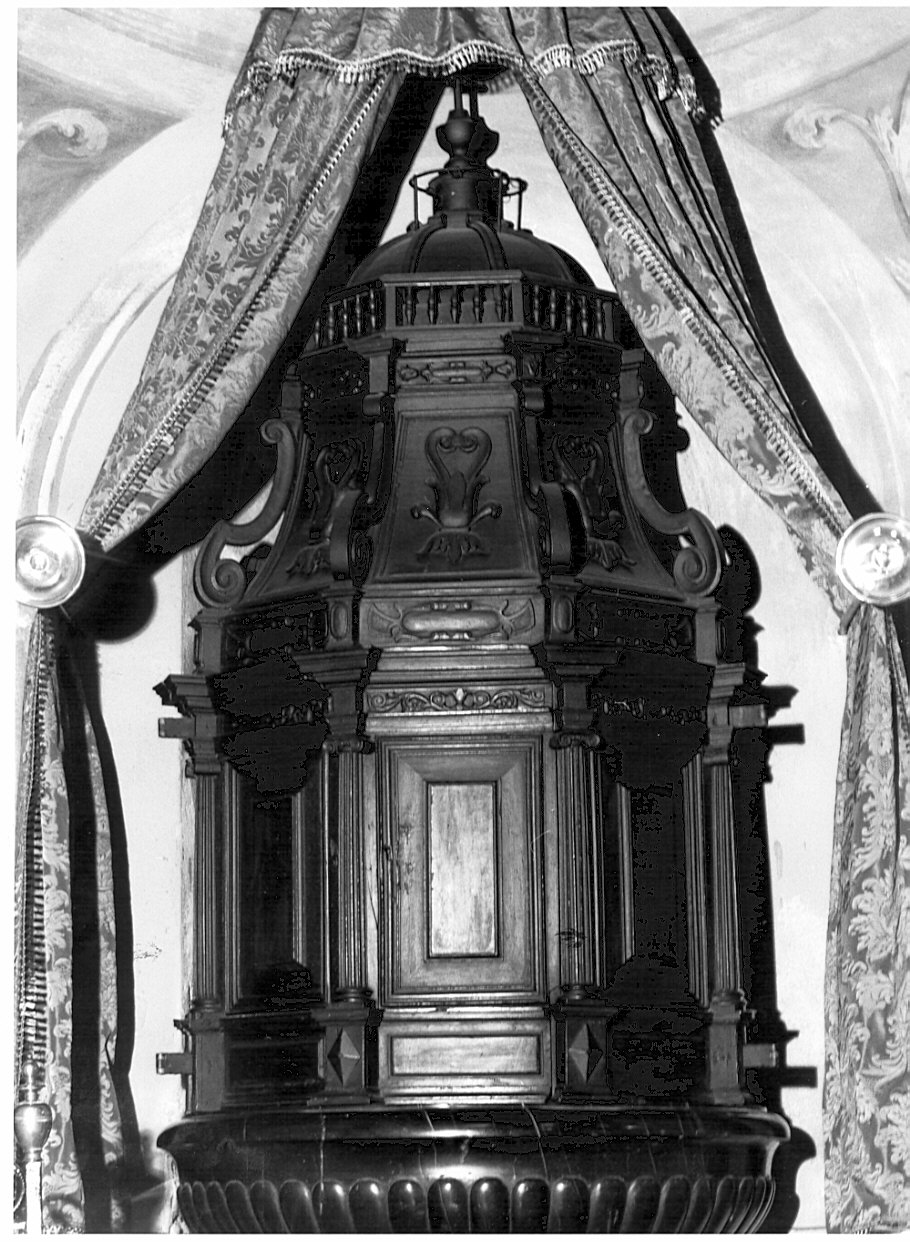 coperchio del fonte battesimale, elemento d'insieme - ambito lombardo (ultimo quarto sec. XIX)