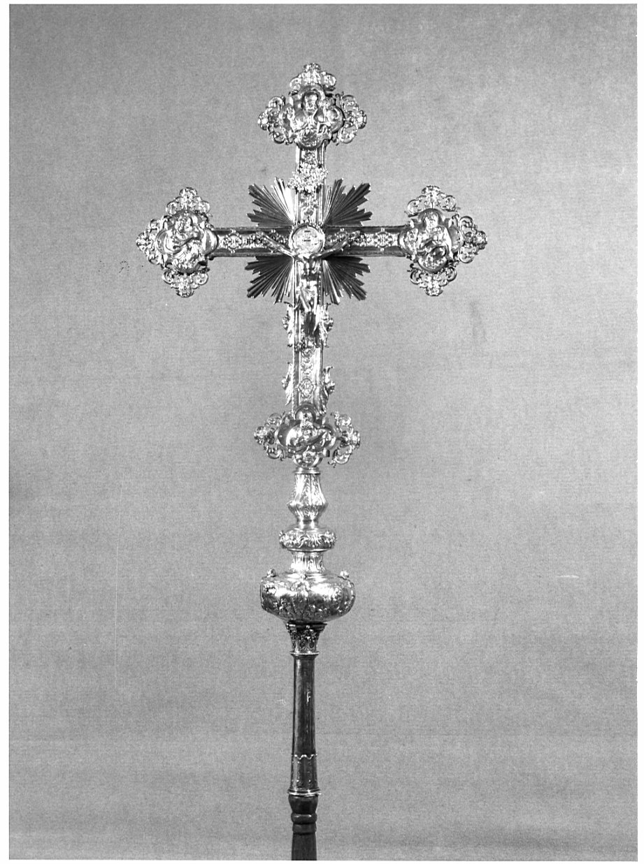 croce processionale, opera isolata - ambito valtellinese (sec. XIX)