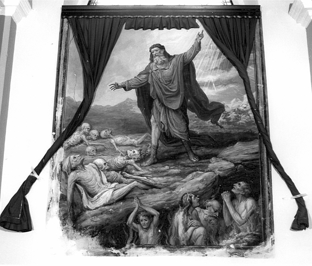 Ezechiele predice il giudizio universale (dipinto, ciclo) di Tagliaferri Luigi (fine/inizio secc. XIX/ XX)