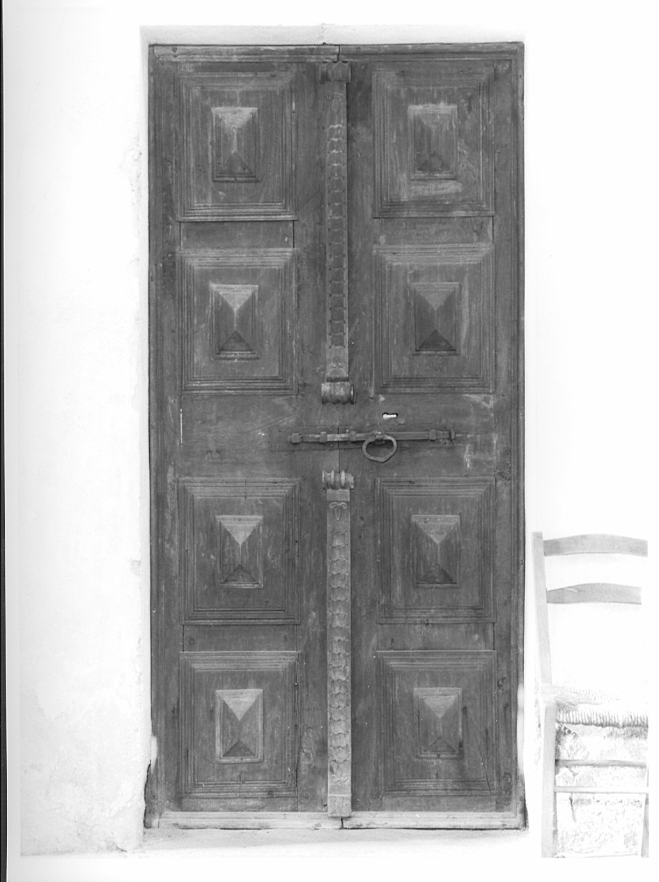 porta - a due battenti, coppia - ambito valtellinese (sec. XVIII)