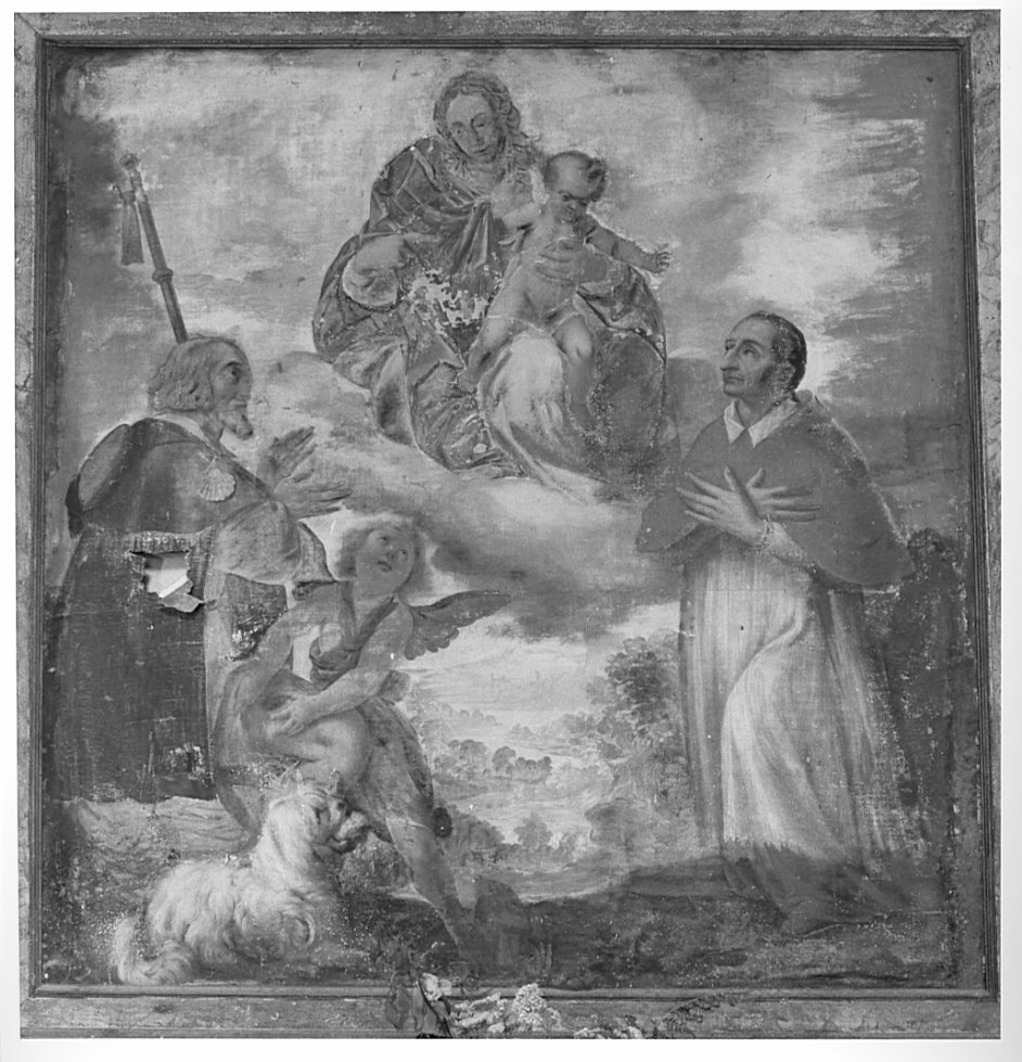 Madonna con Bambino e Santi (dipinto, opera isolata) - ambito lombardo (sec. XVIII)