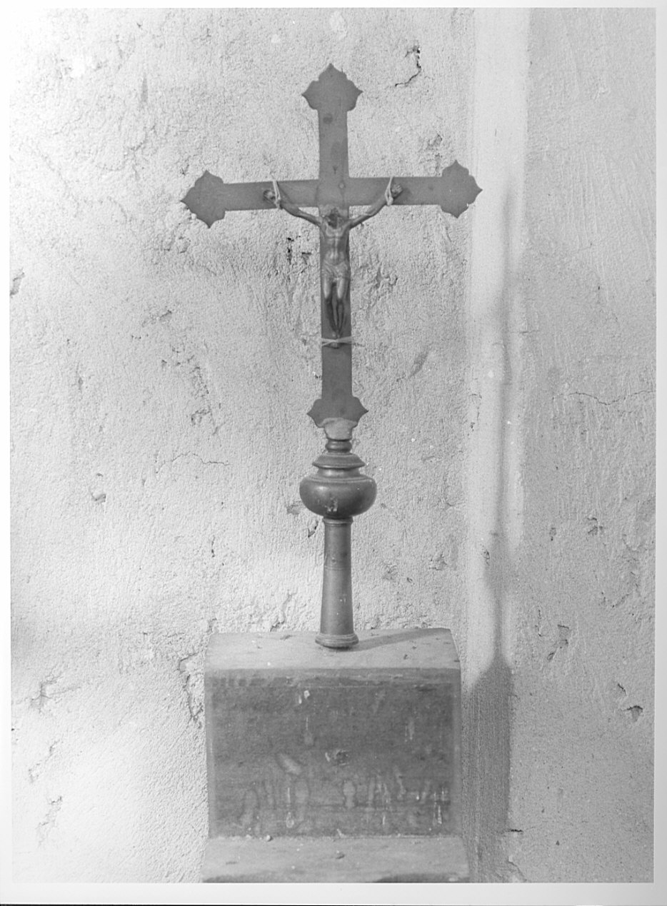 Madonna con Bambino e Santi (croce processionale, opera isolata) - ambito lombardo (sec. XIX)