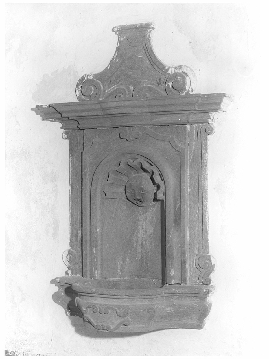 lavabo da sacrestia, opera isolata - ambito valtellinese (sec. XVIII)